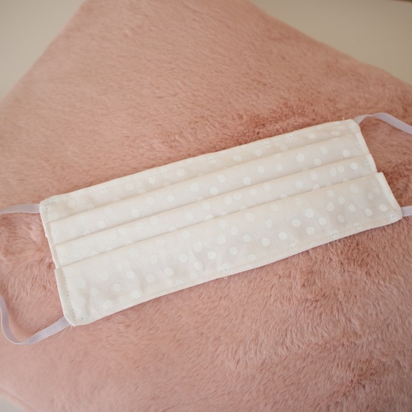 MBM Unlimited Accessories - White Dots Reusable Face Mask Cover Double Layer